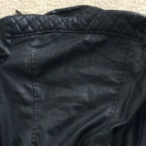Black leather jacket